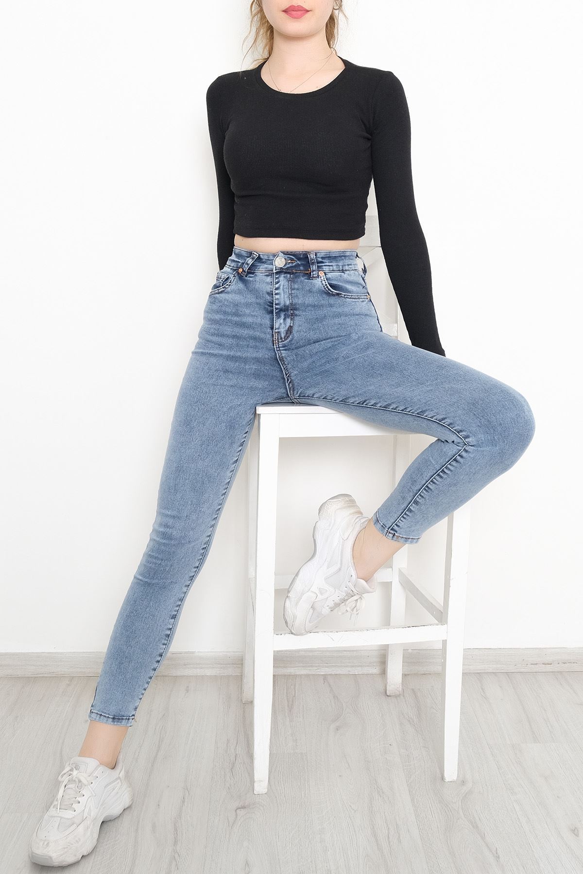 Süper Likra Kot Pantolon Buzmavi4 - 9815.1431.