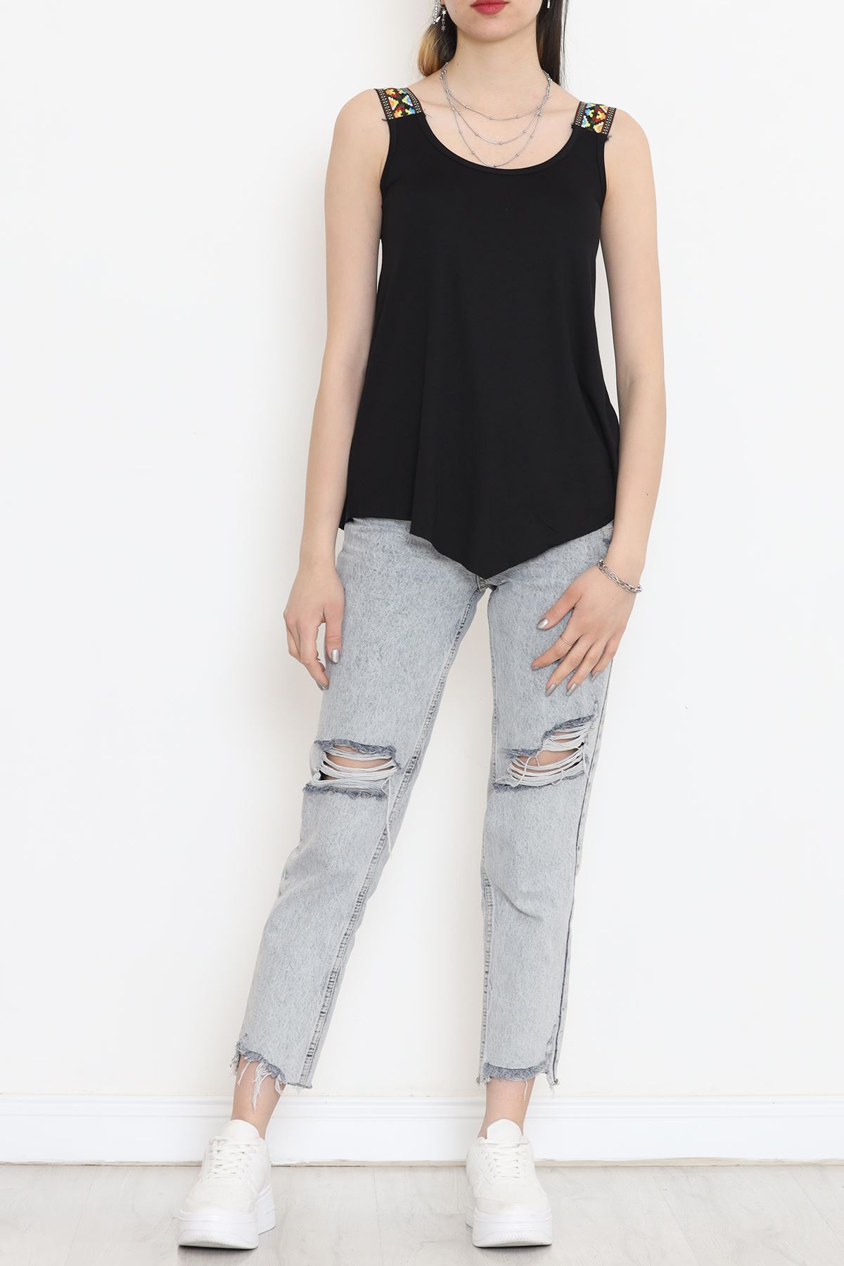 Askılı Atlet Siyah - 18158.599.