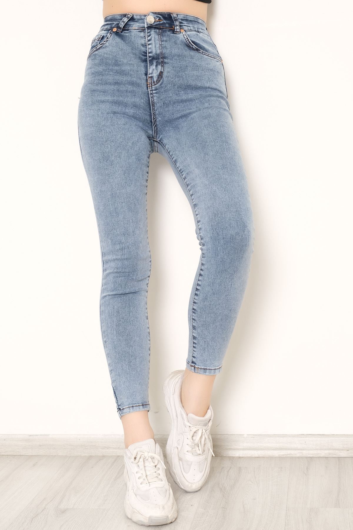 Süper Likra Kot Pantolon Buzmavi4 - 9815.1431.