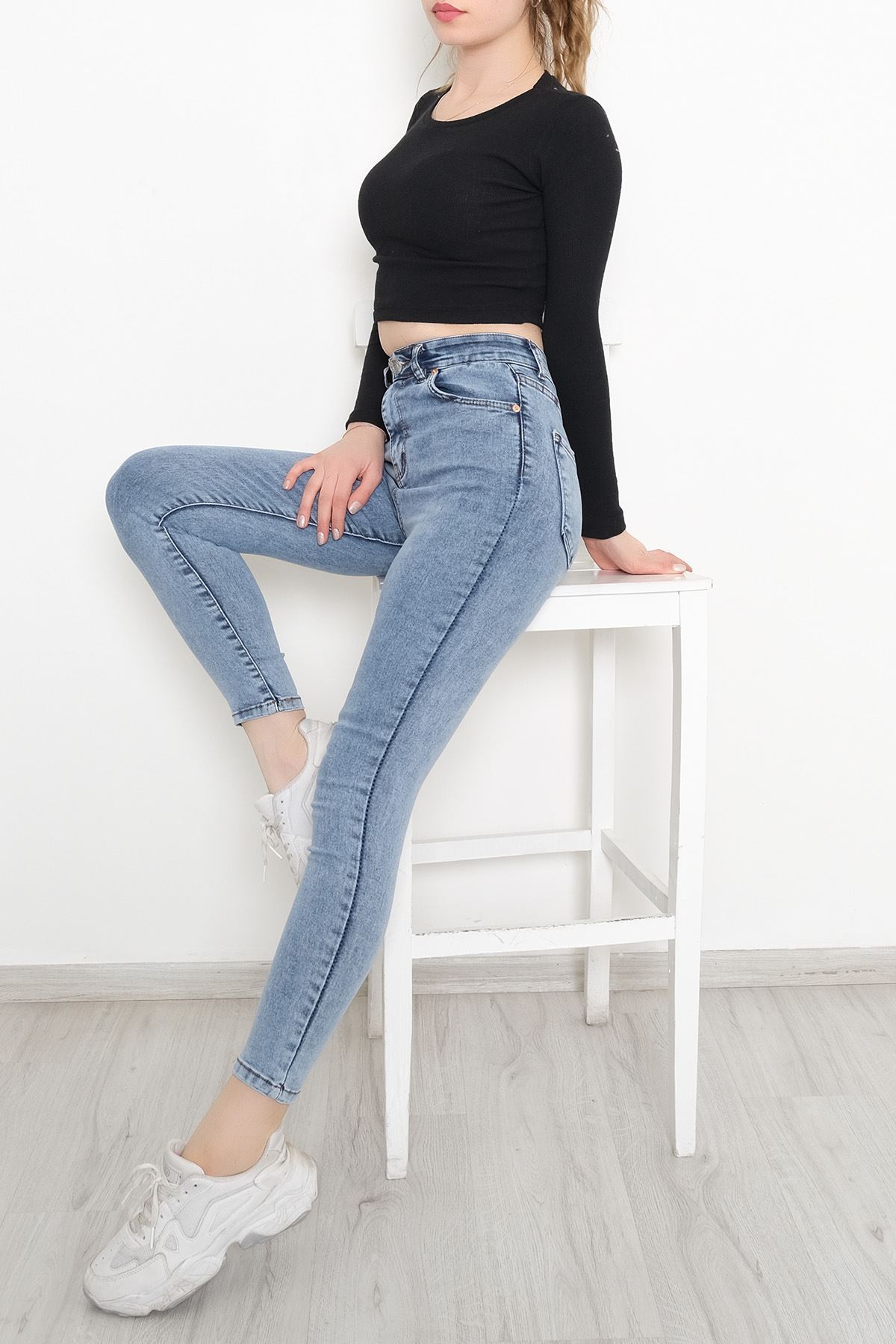 Süper Likra Kot Pantolon Buzmavi4 - 9815.1431.