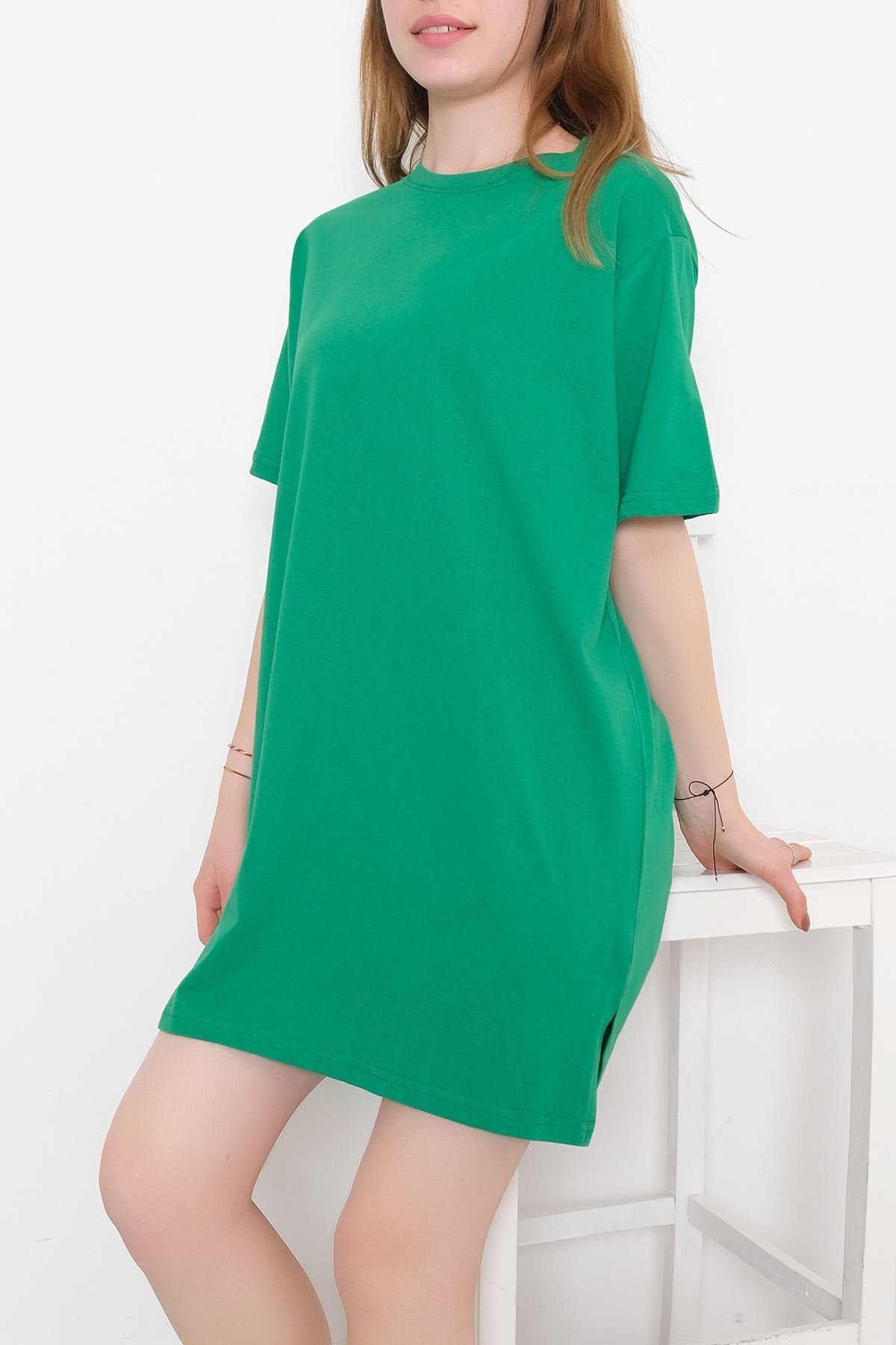 Suprem Yırtmaçlı Tişört Yeşil - 3642.105.