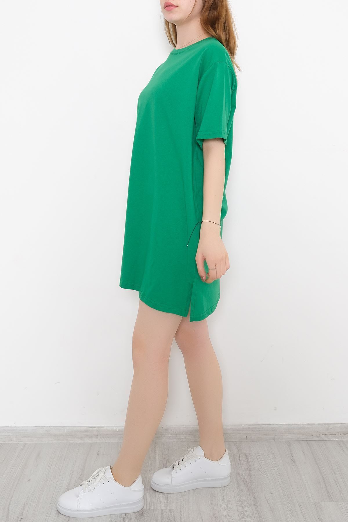 Suprem Yırtmaçlı Tişört Yeşil - 3642.105.