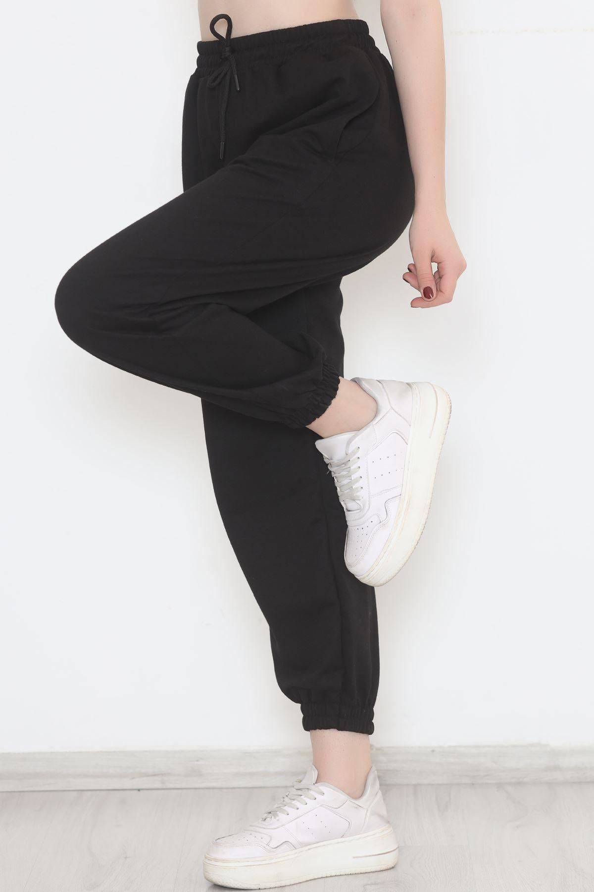 İki İplik Eşofman Altı Siyah - 1731.1095.