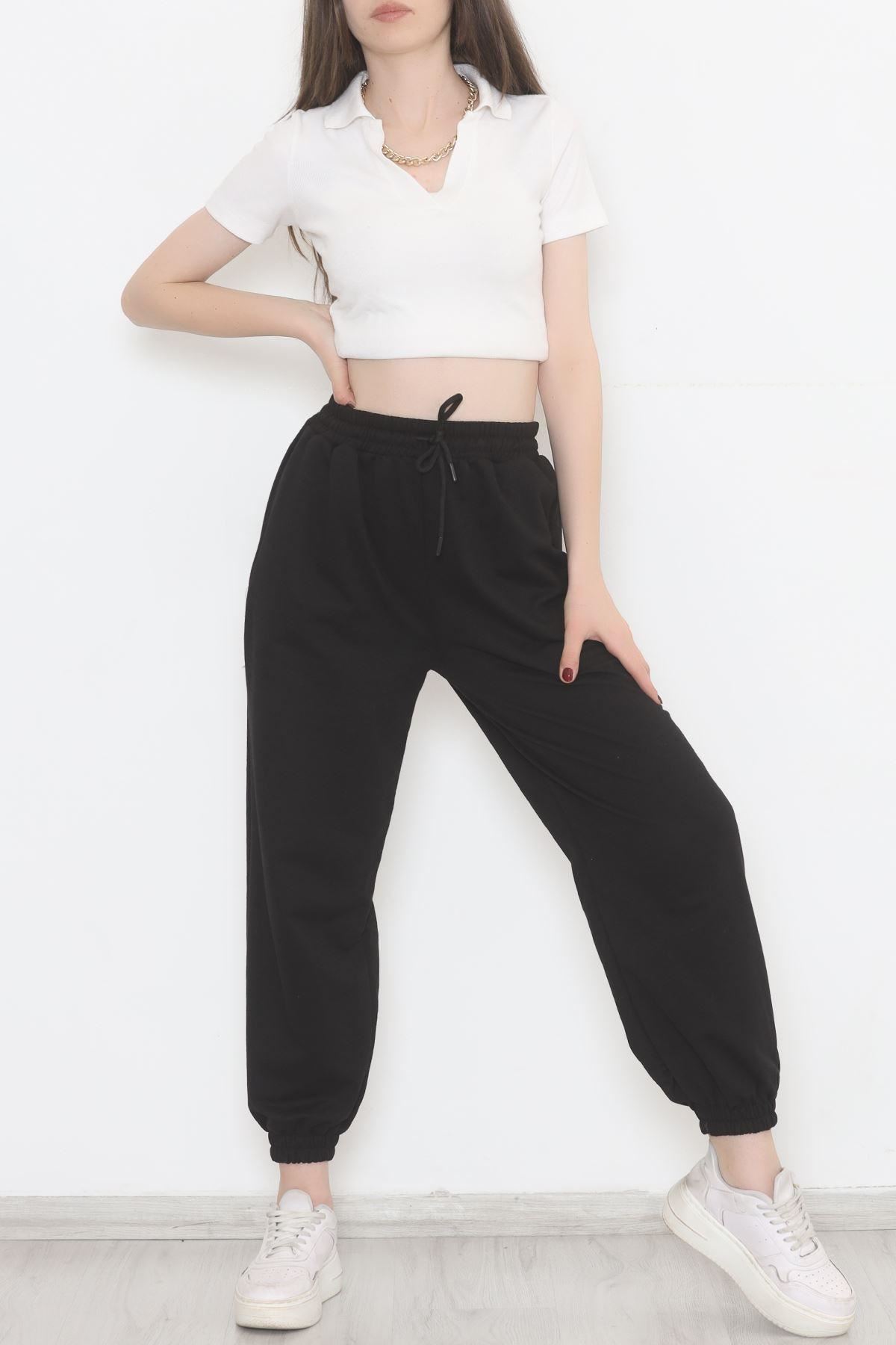 İki İplik Eşofman Altı Siyah - 1731.1095.