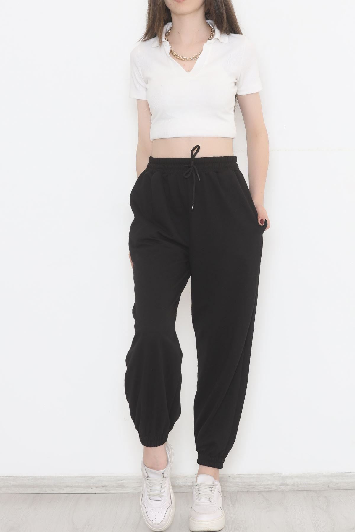 İki İplik Eşofman Altı Siyah - 1731.1095.