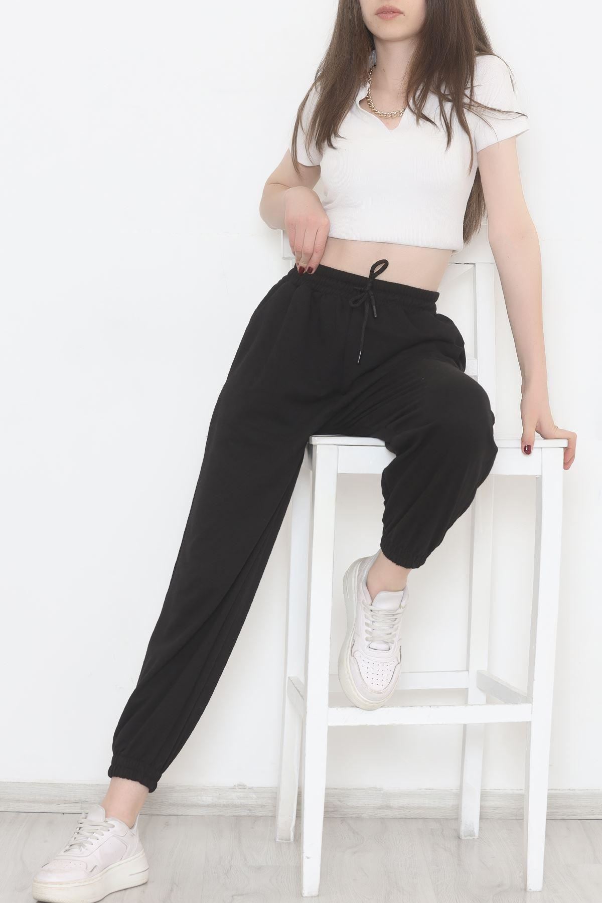 İki İplik Eşofman Altı Siyah - 1731.1095.