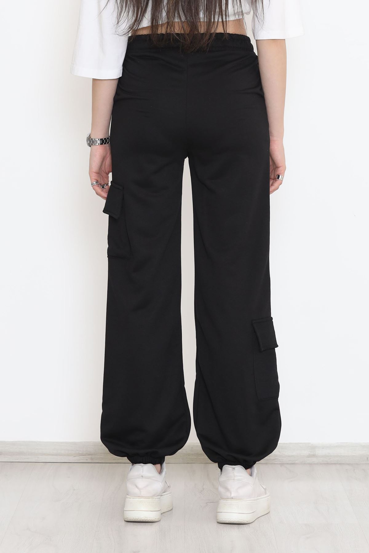 Paça Lastikli Eşofman Altı Siyah - 15079.5238.