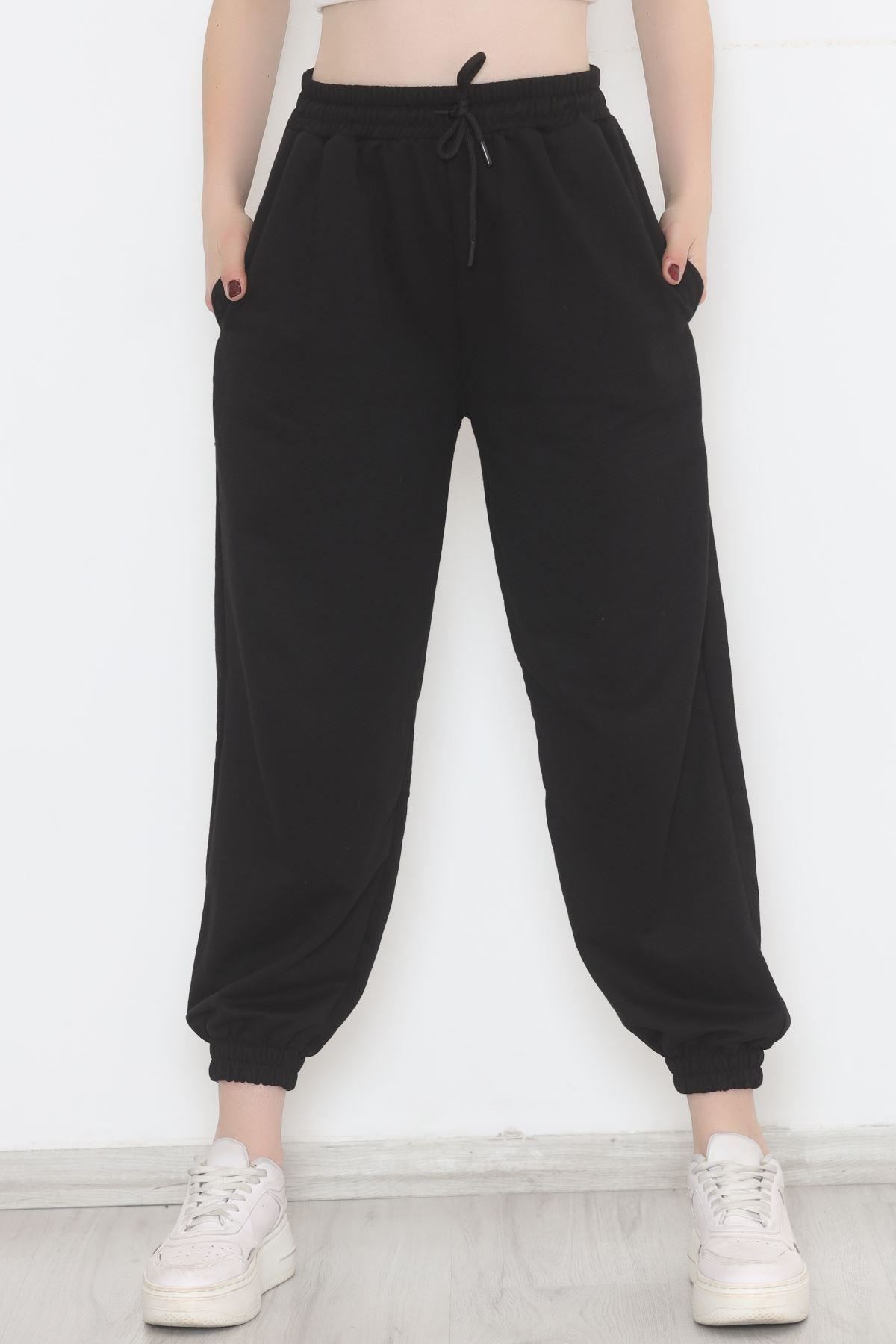 İki İplik Eşofman Altı Siyah - 1731.1095.