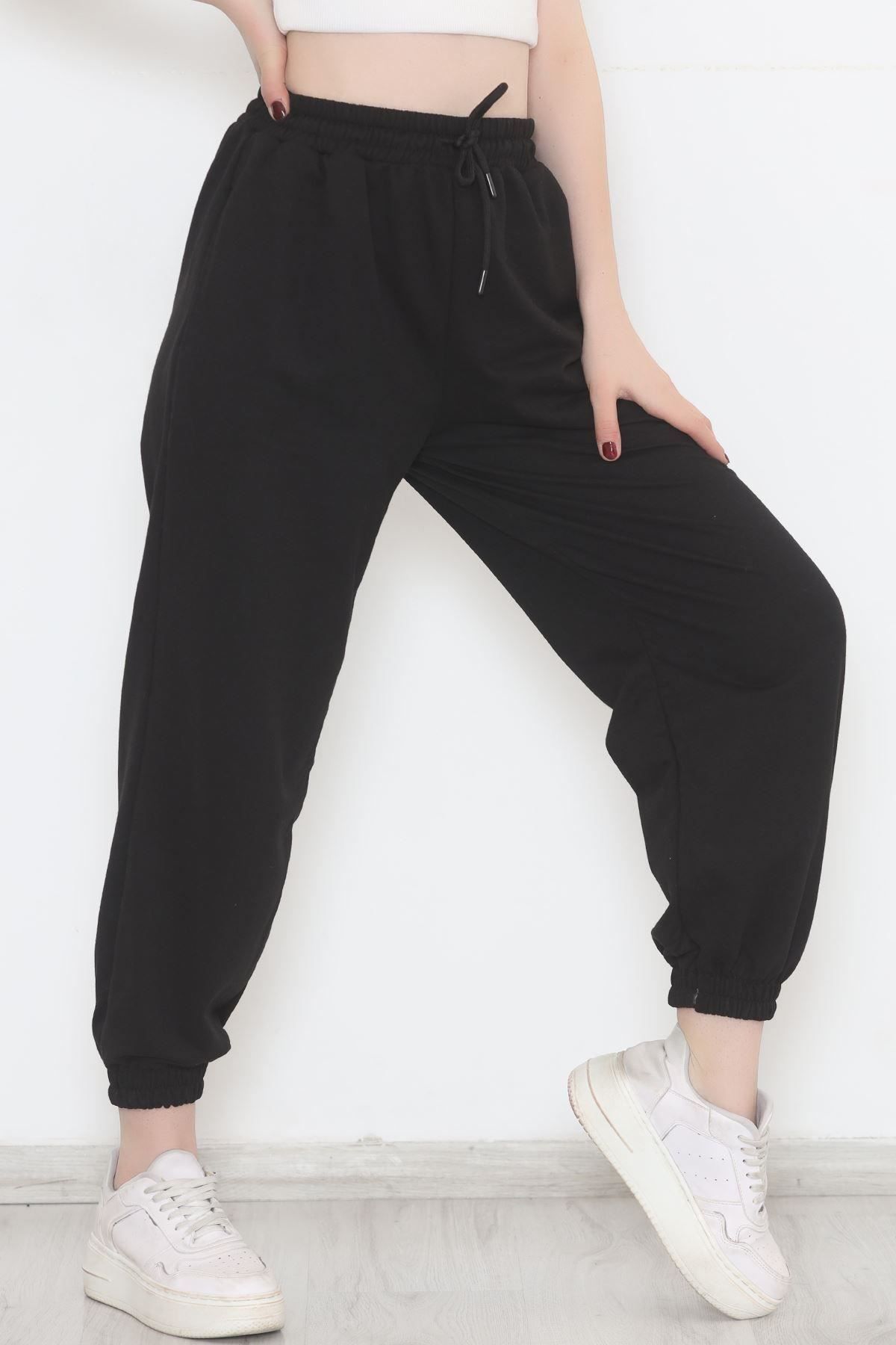 İki İplik Eşofman Altı Siyah - 1731.1095.