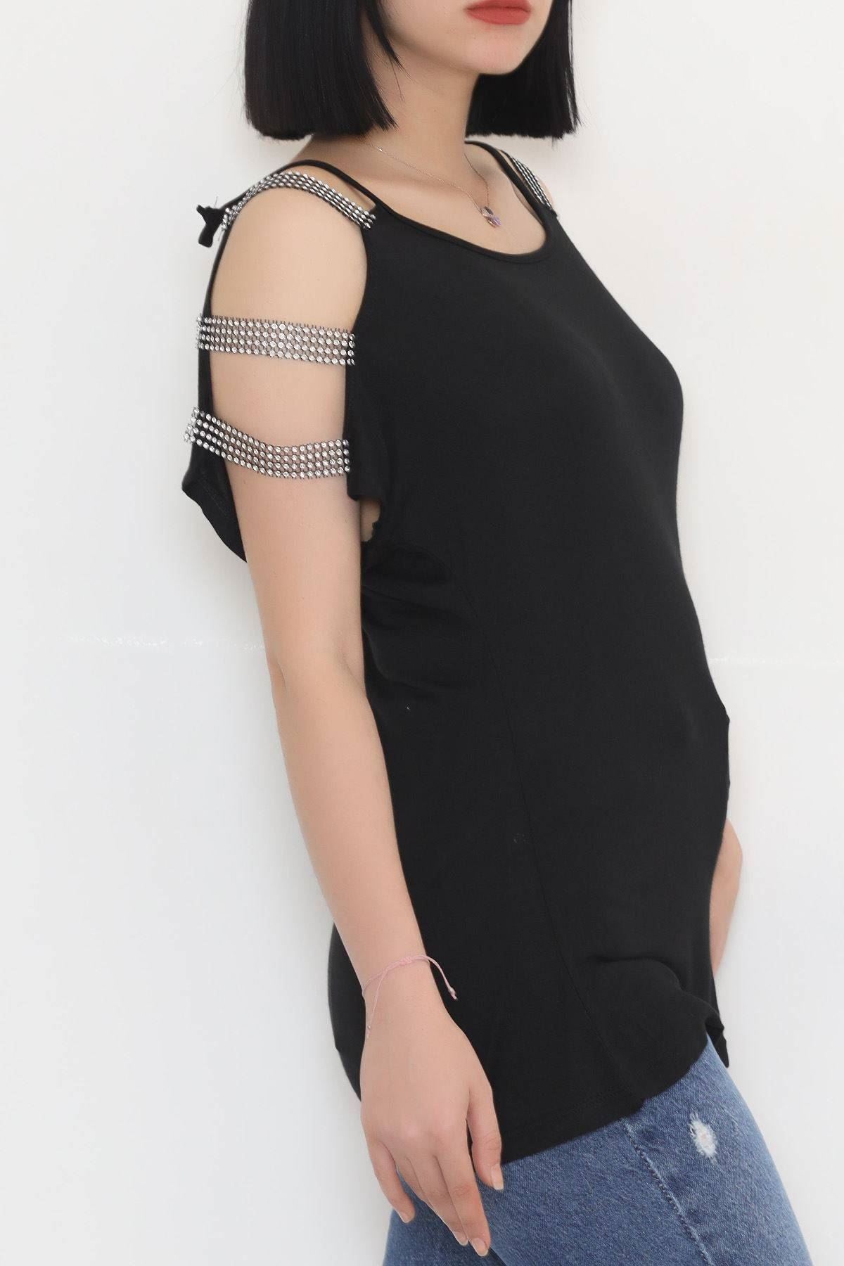 Omuz Dekolteli Bluz Siyah - 11273.599.