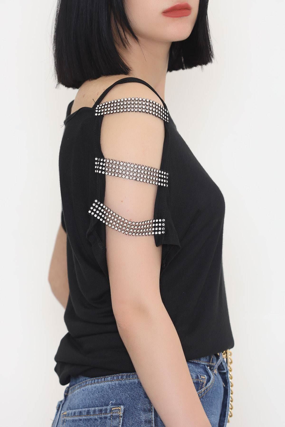 Omuz Dekolteli Bluz Siyah - 11273.599.