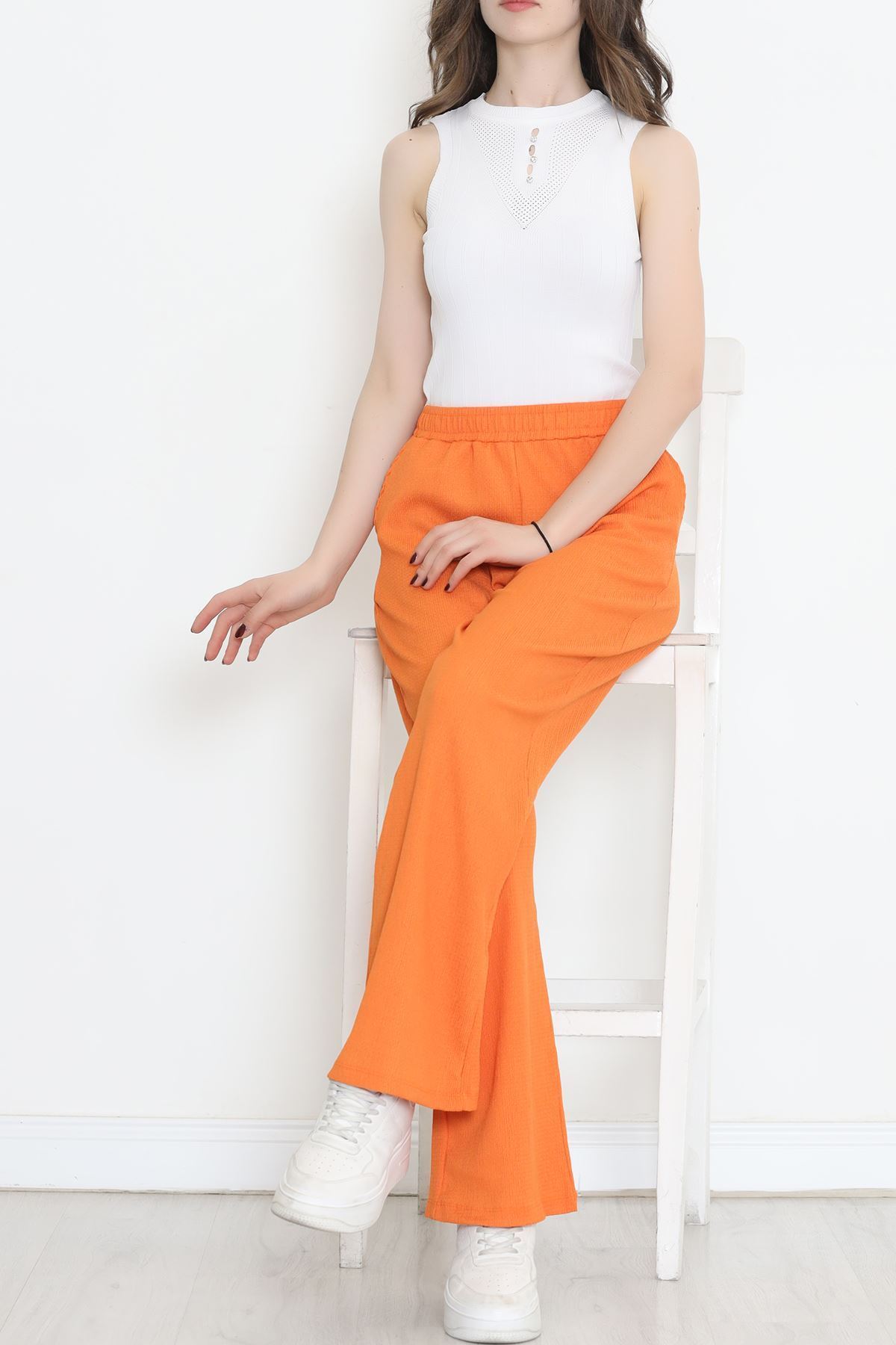 Taş Detay Triko Atlet Ekru - 958.1019.