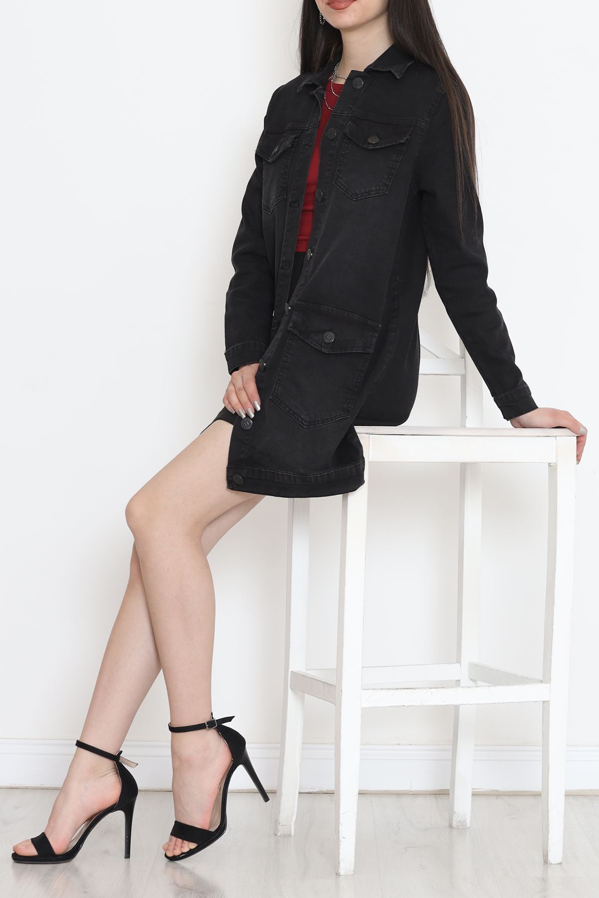 Lazerli Kot Ceket Füme1 - 18261.1831.