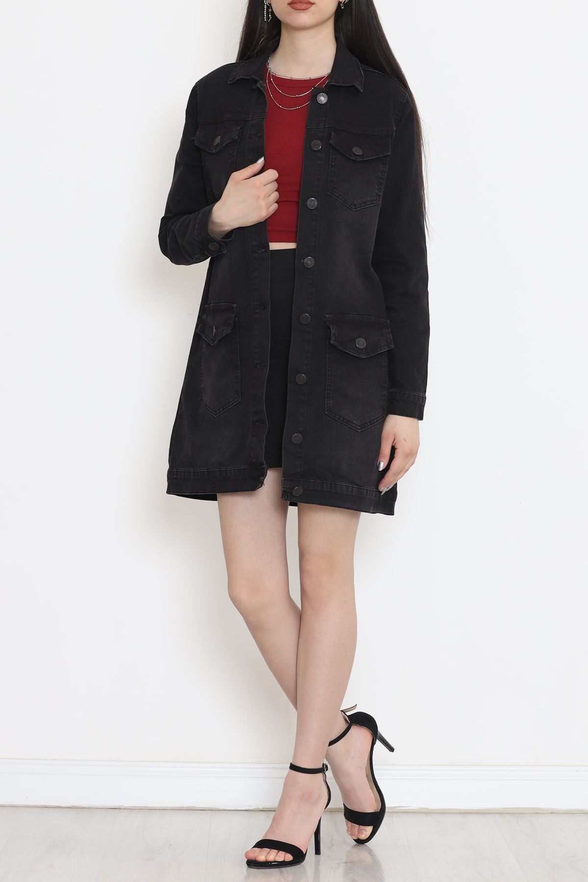 Lazerli Kot Ceket Füme1 - 18261.1831.