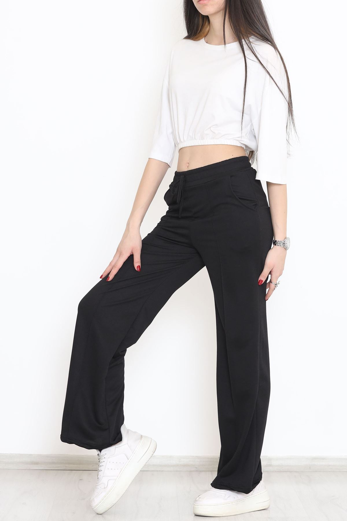 Çımalı Eşofman Altı Siyah - 15083.5238.