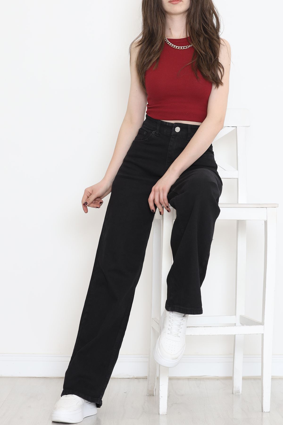 Palazzo Kot Pantolon Siyah1 - 12560.1431.