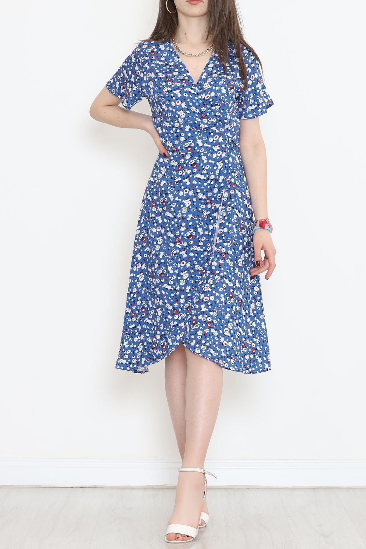 Kimono Elbise Mavi - 152341.701.