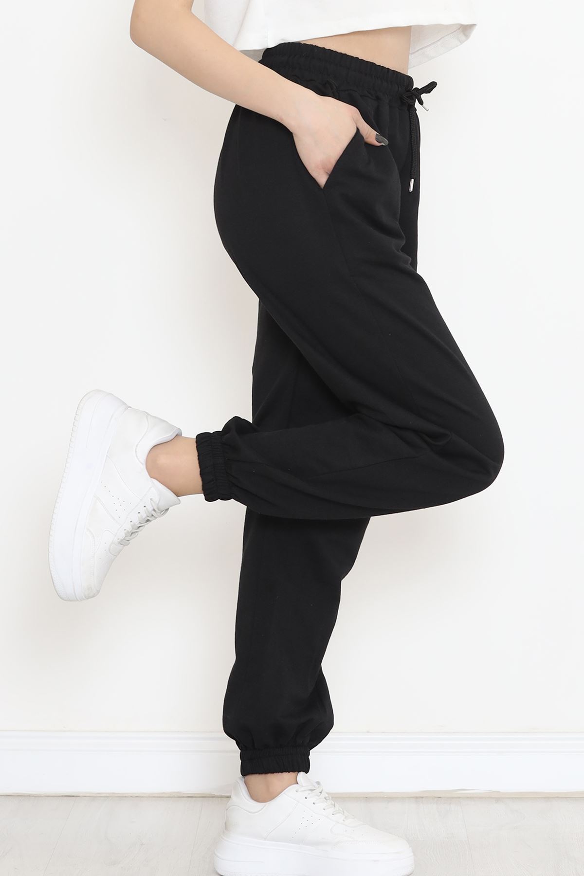 Paça Lastikli Eşofman Altı Siyah - 15915.1778.