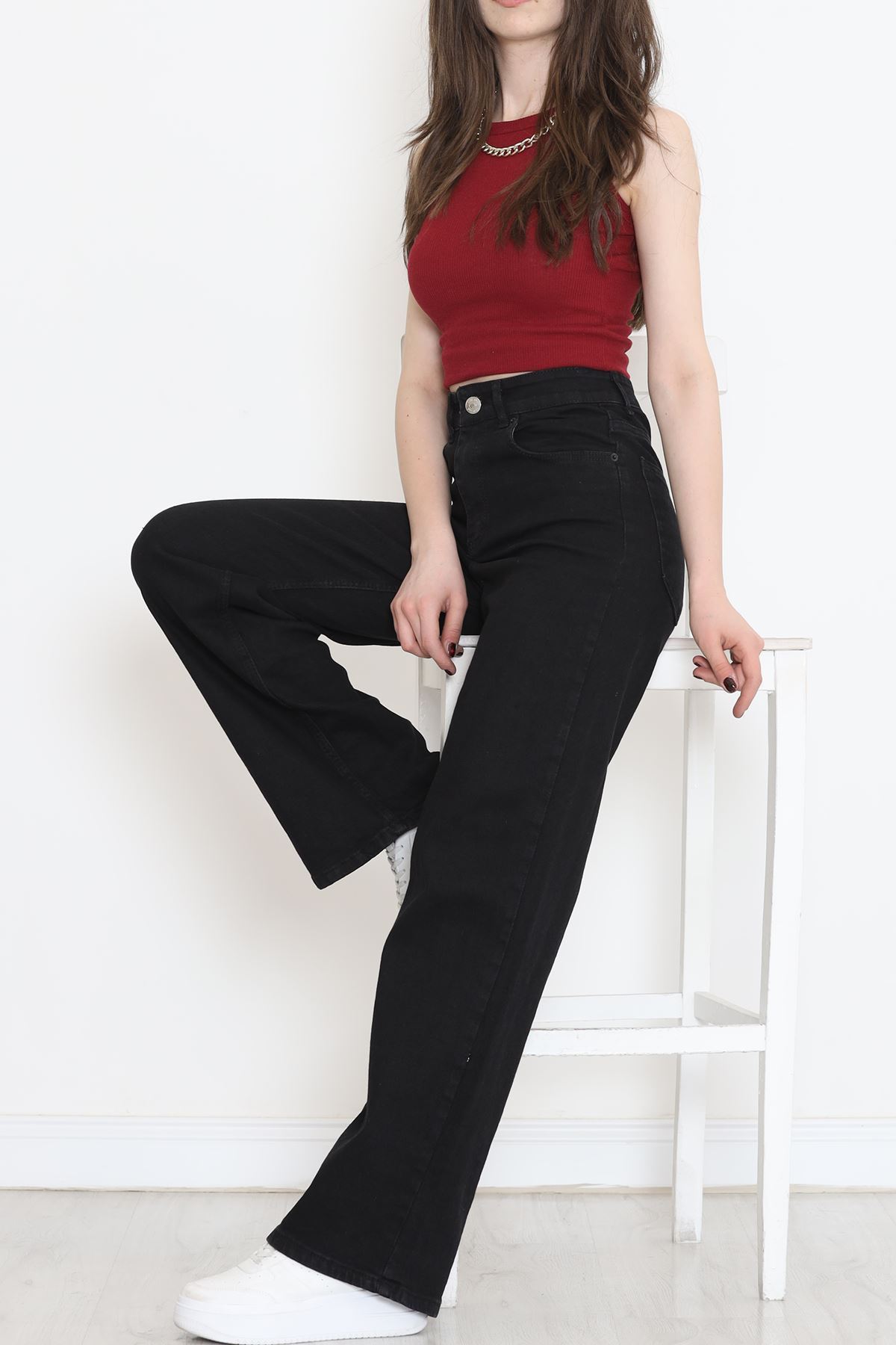 Palazzo Kot Pantolon Siyah1 - 12560.1431.