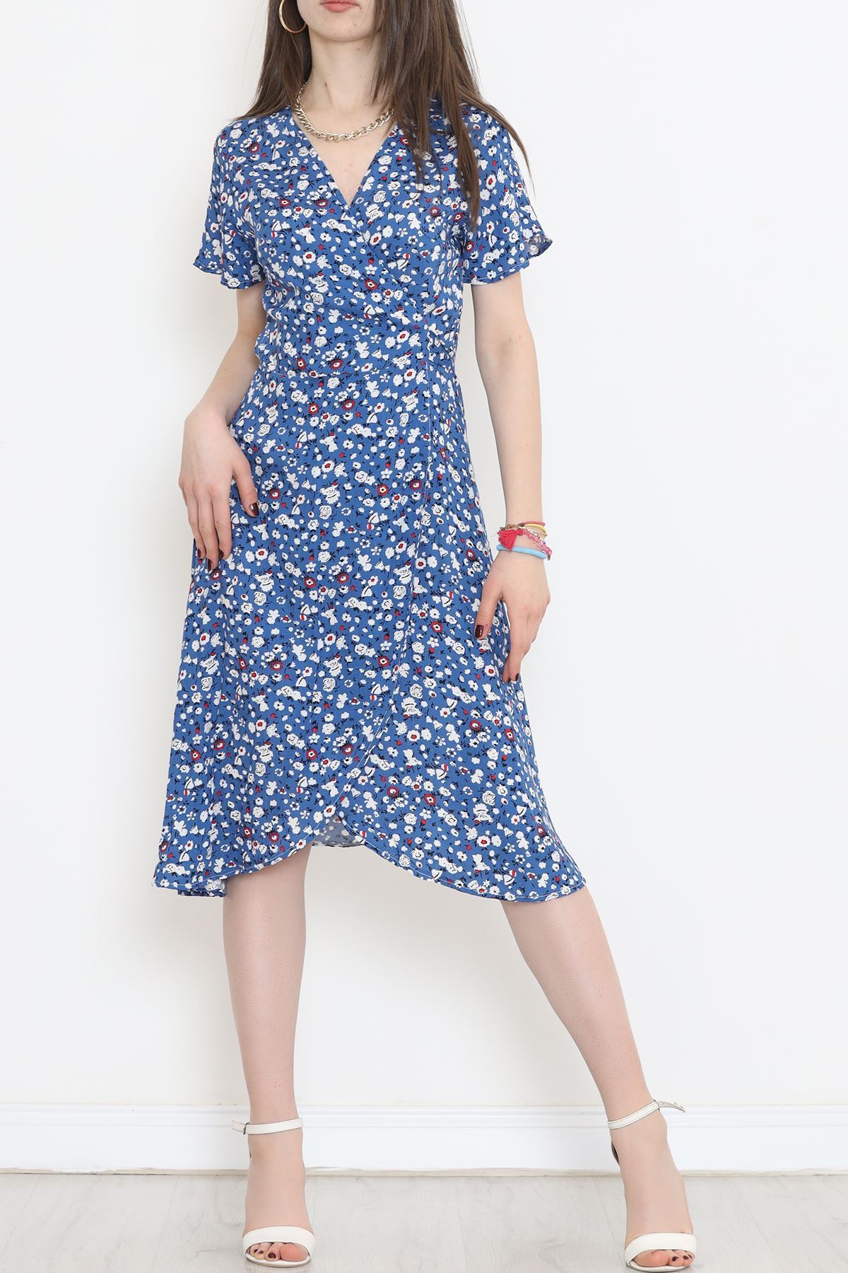 Kimono Elbise Mavi - 152341.701.