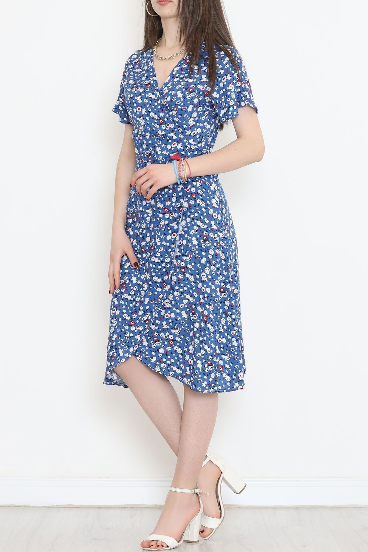 Kimono Elbise Mavi - 152341.701.