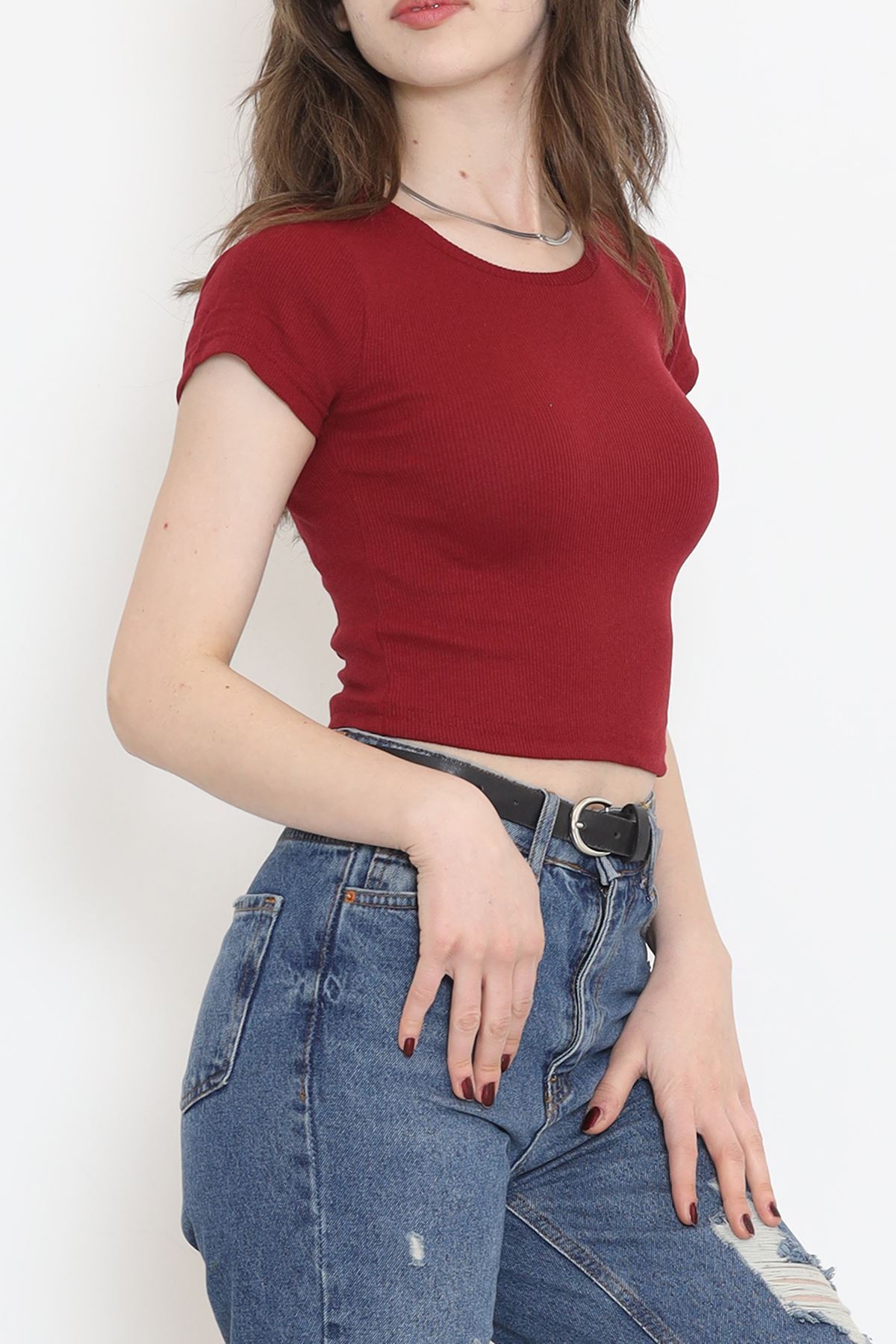 Kaşkorse Bisiklet Yaka Body Bordo - 17395.1723.