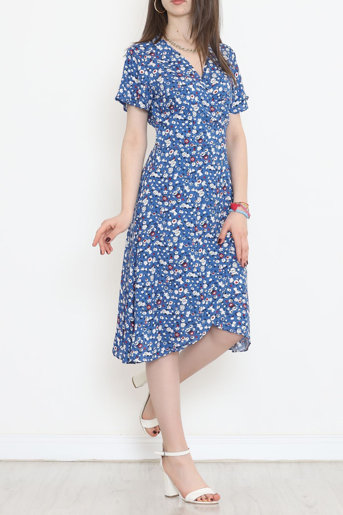 Kimono Elbise Mavi - 152341.701.