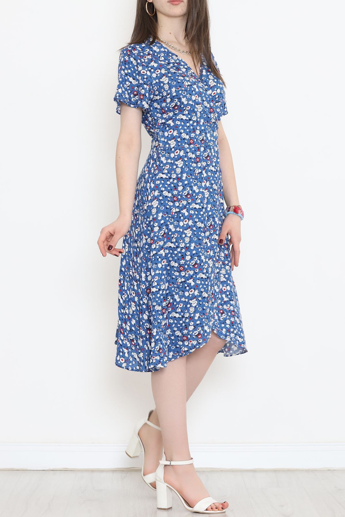 Kimono Elbise Mavi - 152341.701.