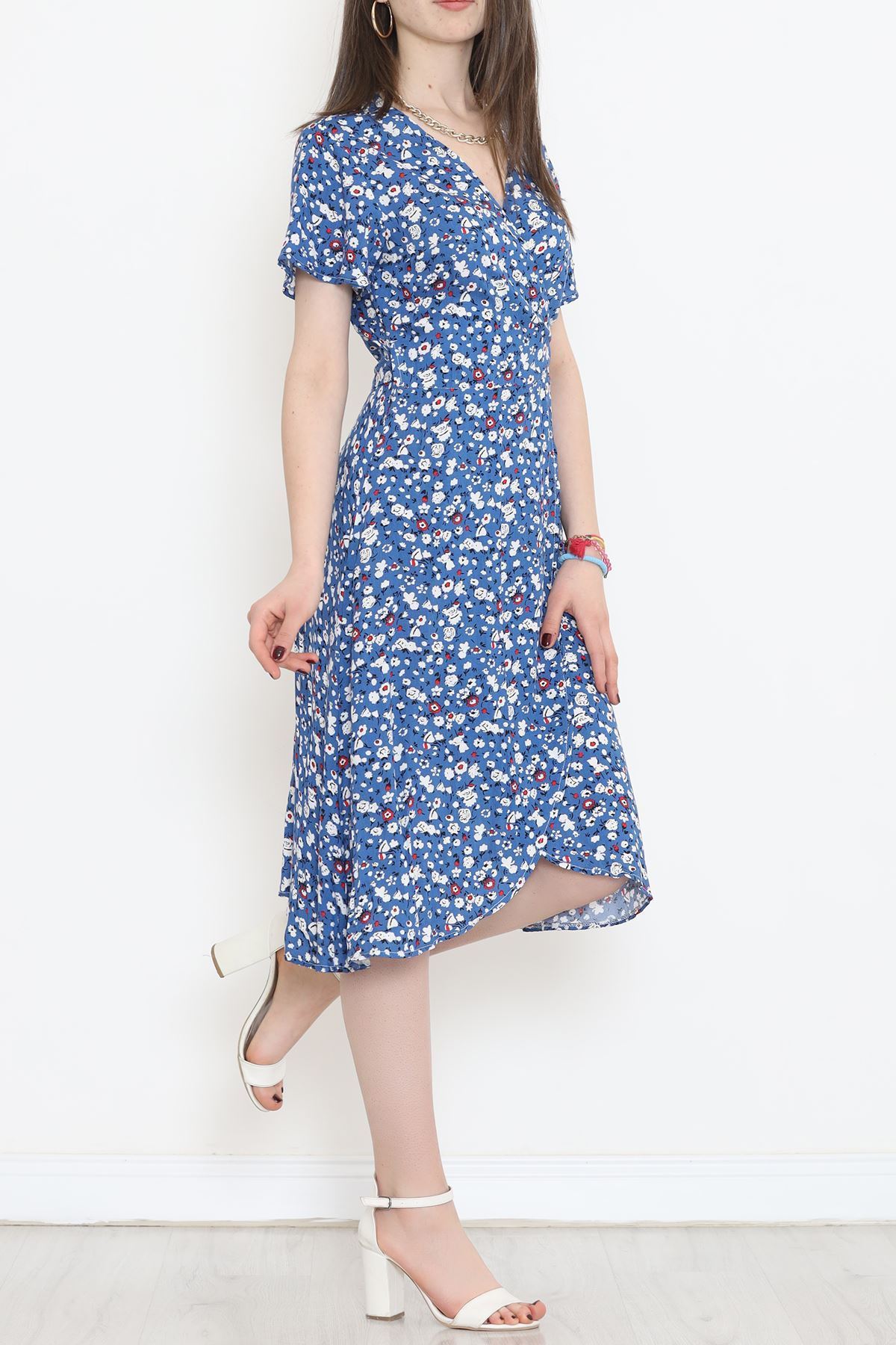 Kimono Elbise Mavi - 152341.701.