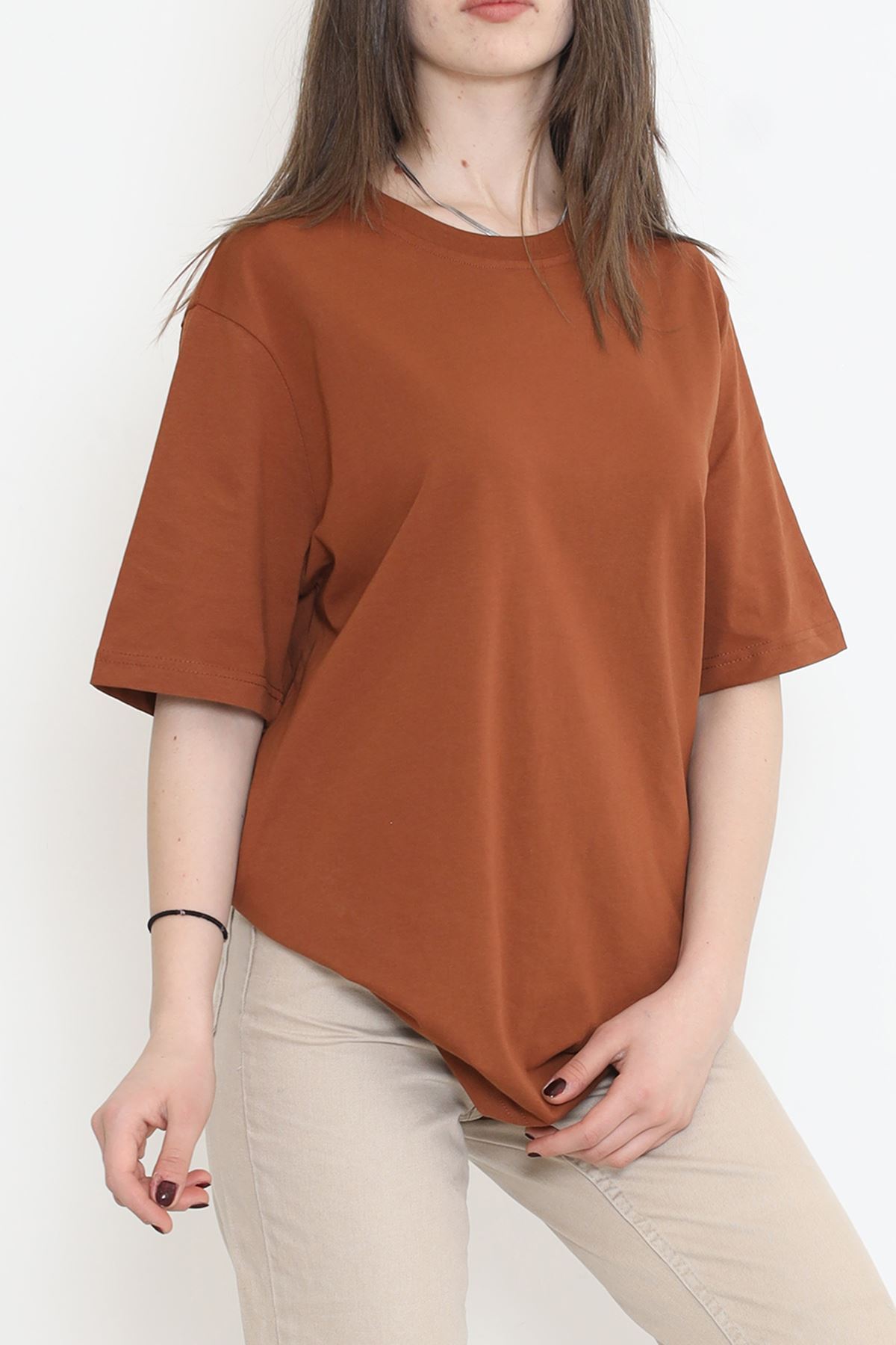 Oversize Tişört Kahve - 17364.1059.