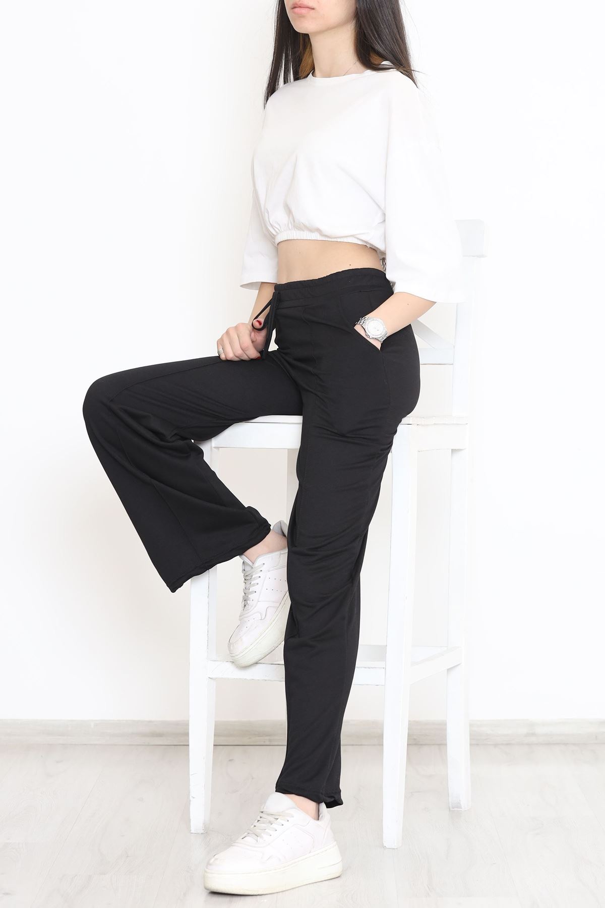 Çımalı Eşofman Altı Siyah - 15083.5238.