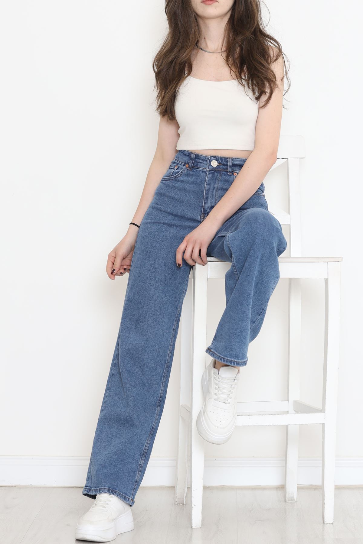 Palazzo Kot Pantolon Açıkmavi - 17285.1431.