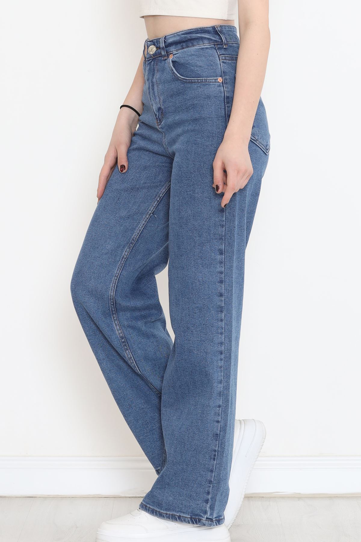 Palazzo Kot Pantolon Açıkmavi - 17285.1431.