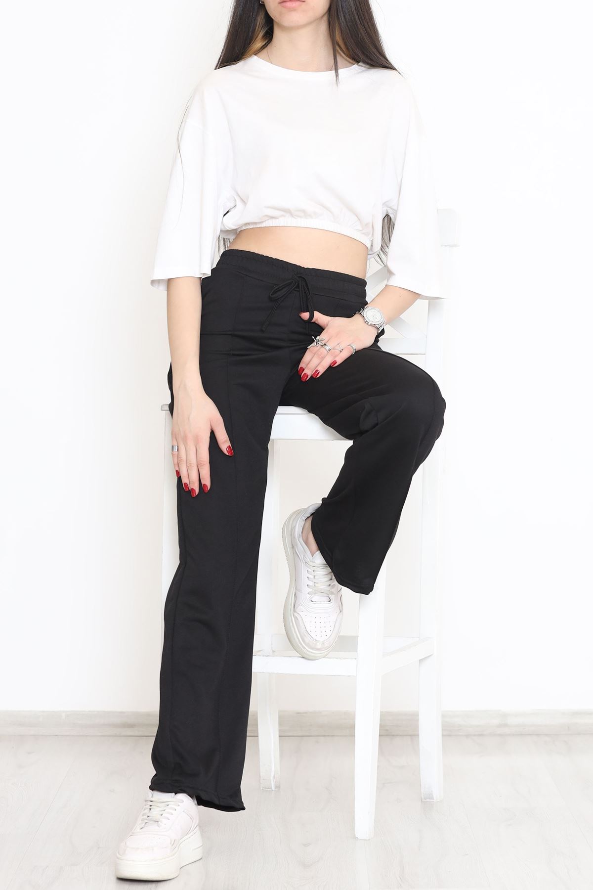 Çımalı Eşofman Altı Siyah - 15083.5238.