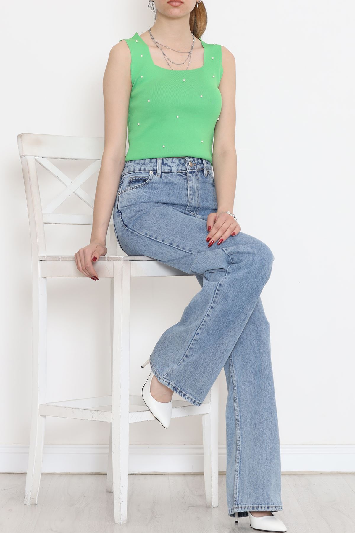 Palazzo Kot Pantolon Açıkmavi - 18256.1831.