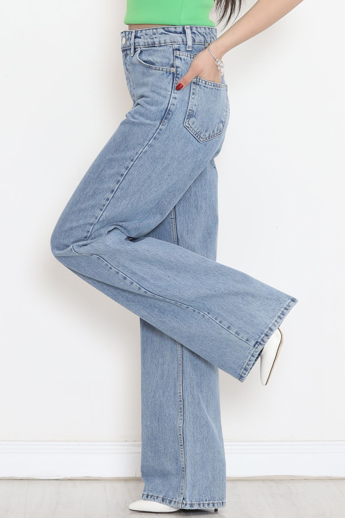 Palazzo Kot Pantolon Açıkmavi - 18256.1831.