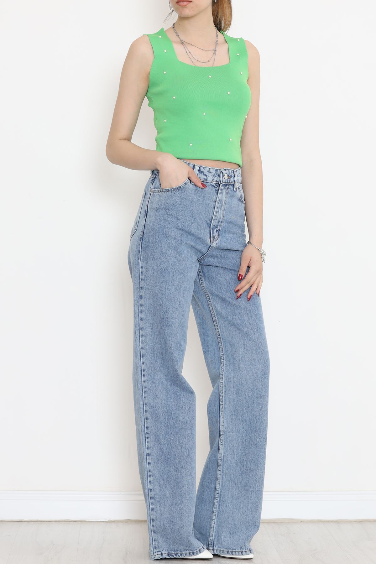 Palazzo Kot Pantolon Açıkmavi - 18256.1831.