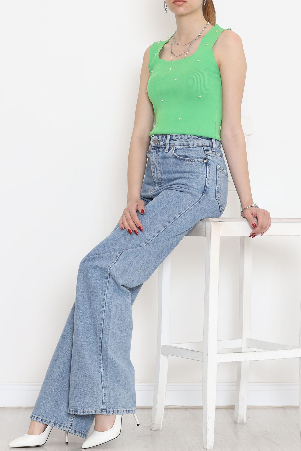 Palazzo Kot Pantolon Açıkmavi - 18256.1831.