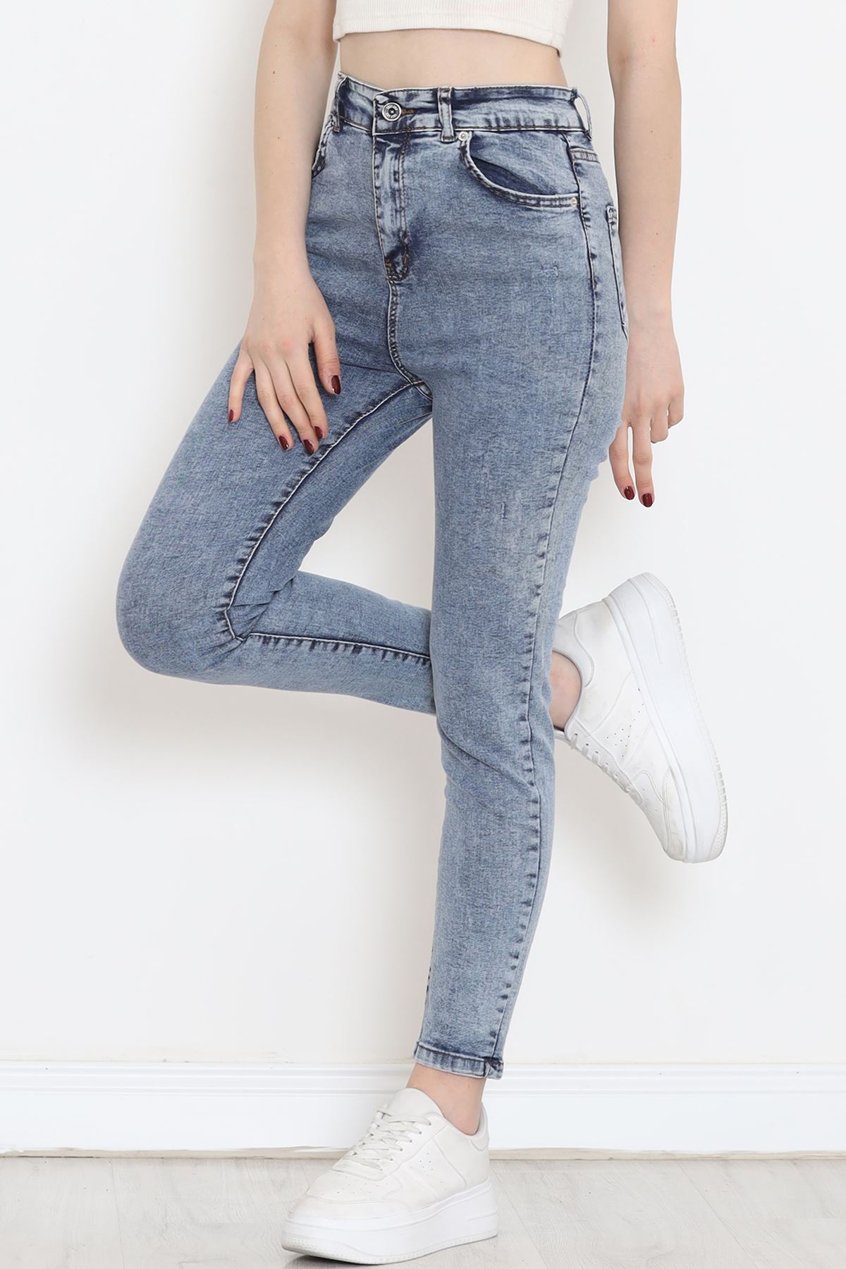 Süper Likra Kot Pantolon Buzmavi6 - 9815.1431.