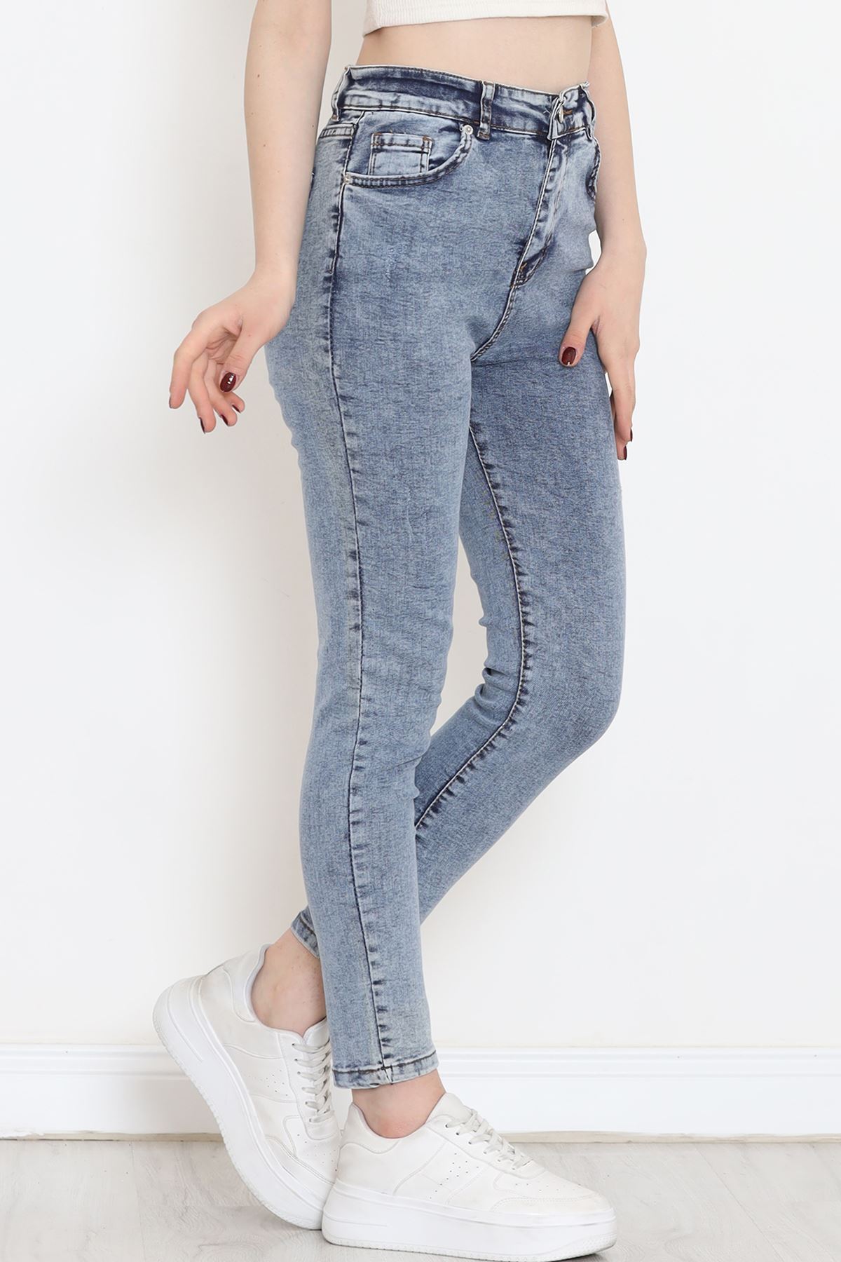 Süper Likra Kot Pantolon Buzmavi6 - 9815.1431.