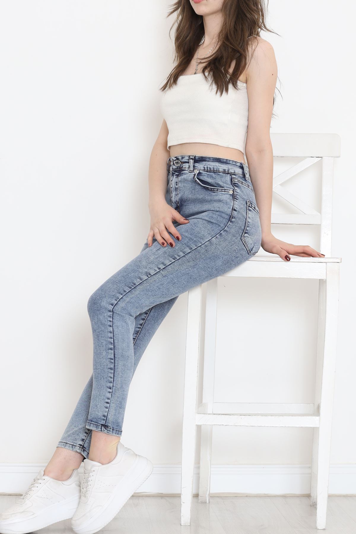 Süper Likra Kot Pantolon Buzmavi6 - 9815.1431.