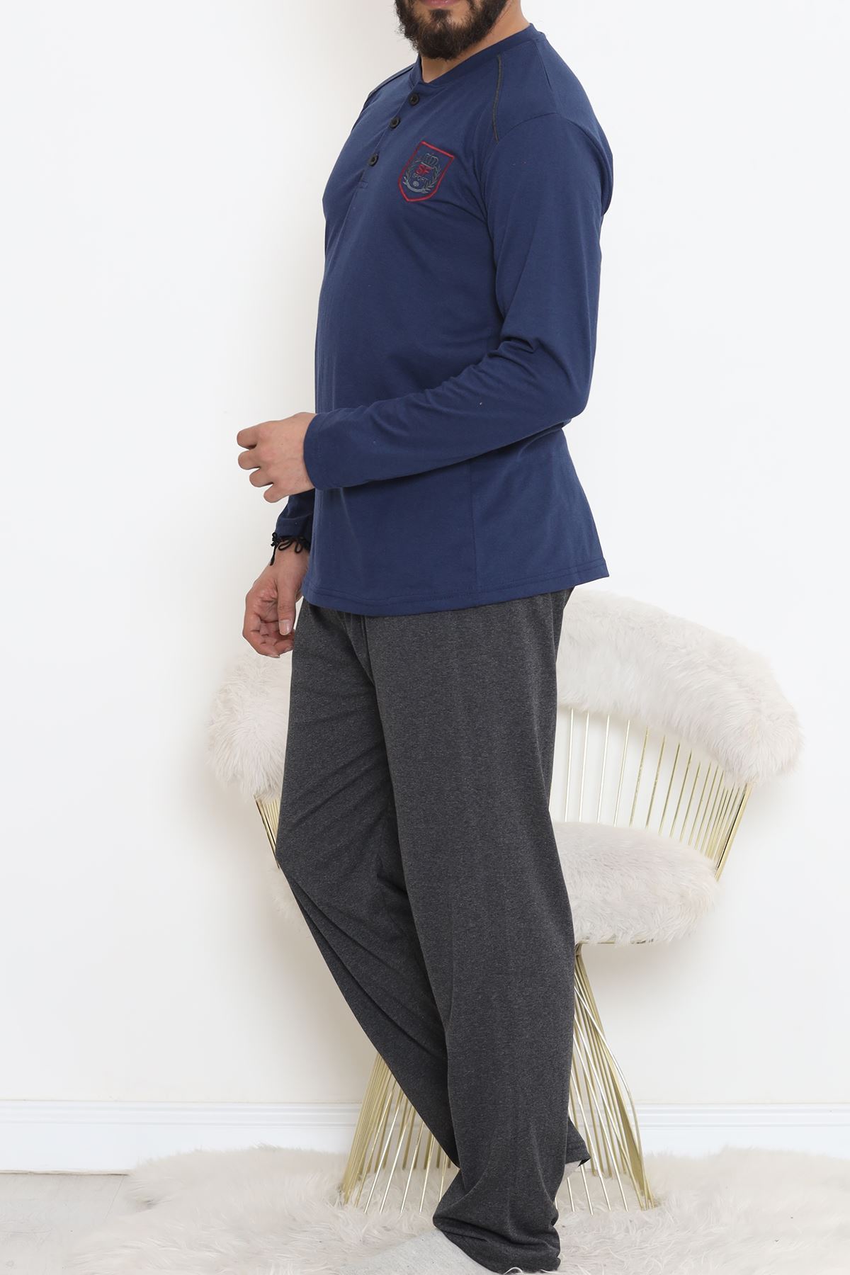 Düğmeli Erkek Pijama Takımı  Lacifüme - 17371.1048.