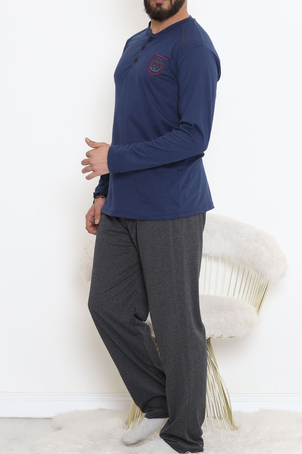 Düğmeli Erkek Pijama Takımı  Lacifüme - 17371.1048.