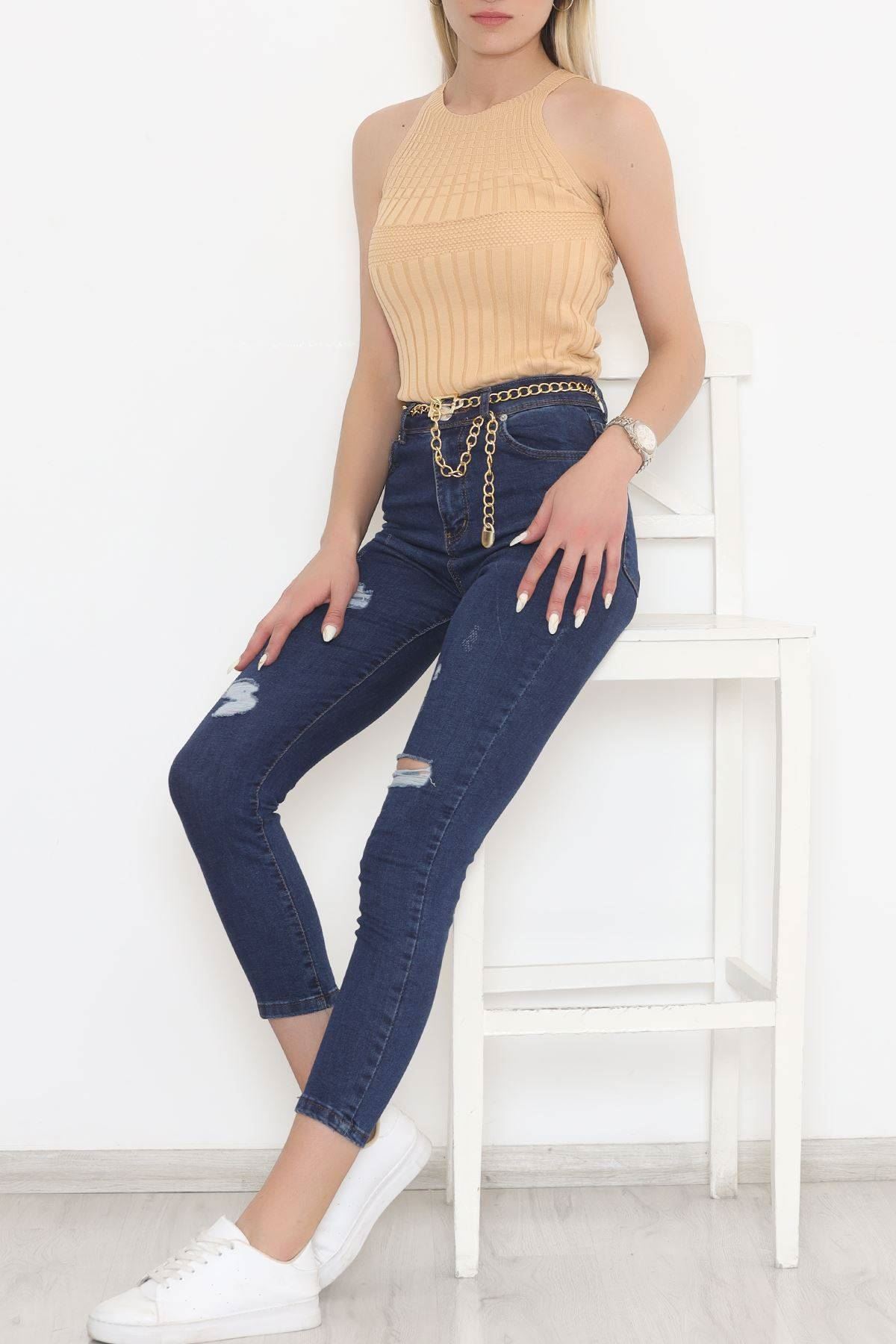 Halter Yaka Fitilli Atlet Sütlükahve - 943.1019.