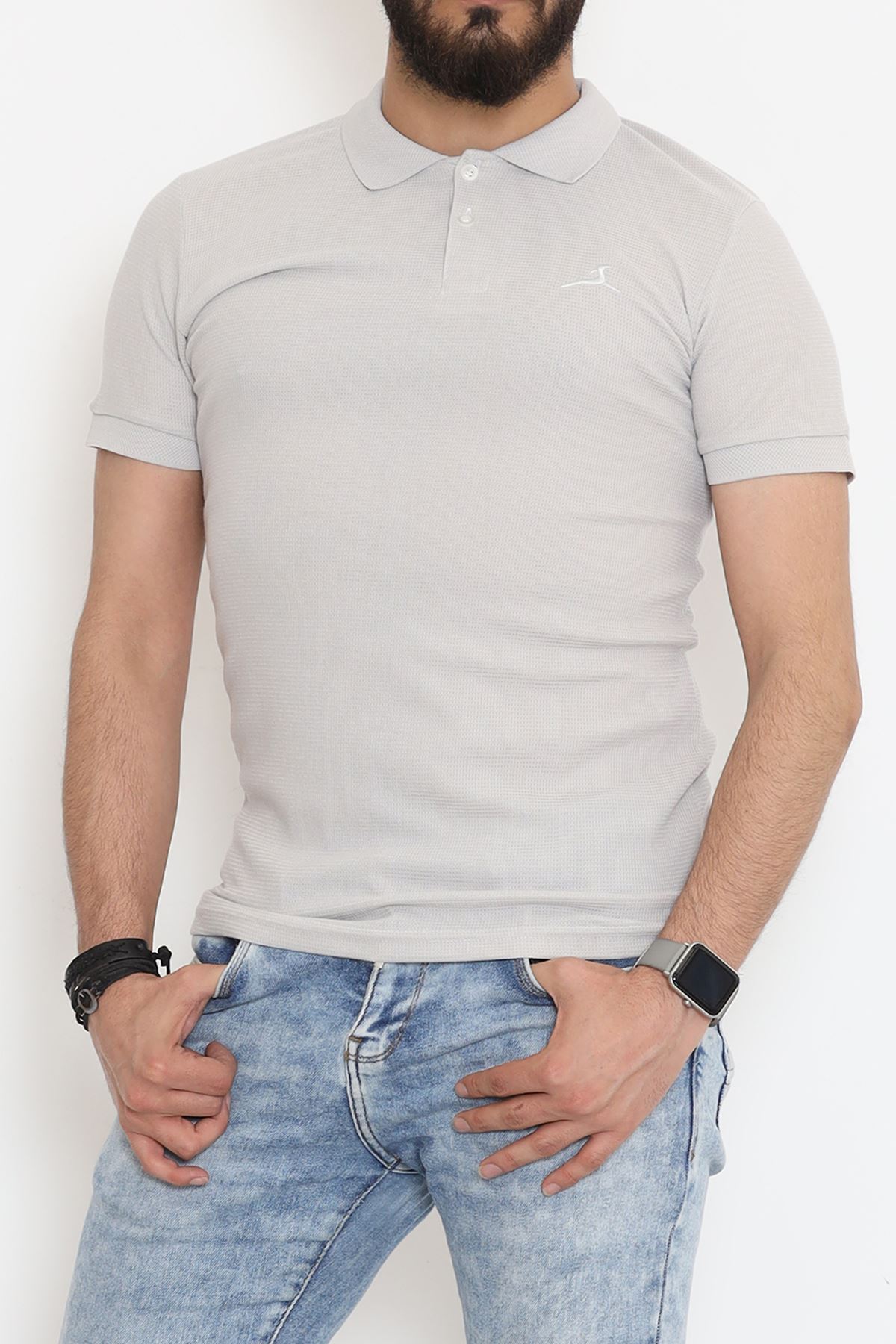 Polo Yaka Erkek Tişört Taş - 18288.1778.