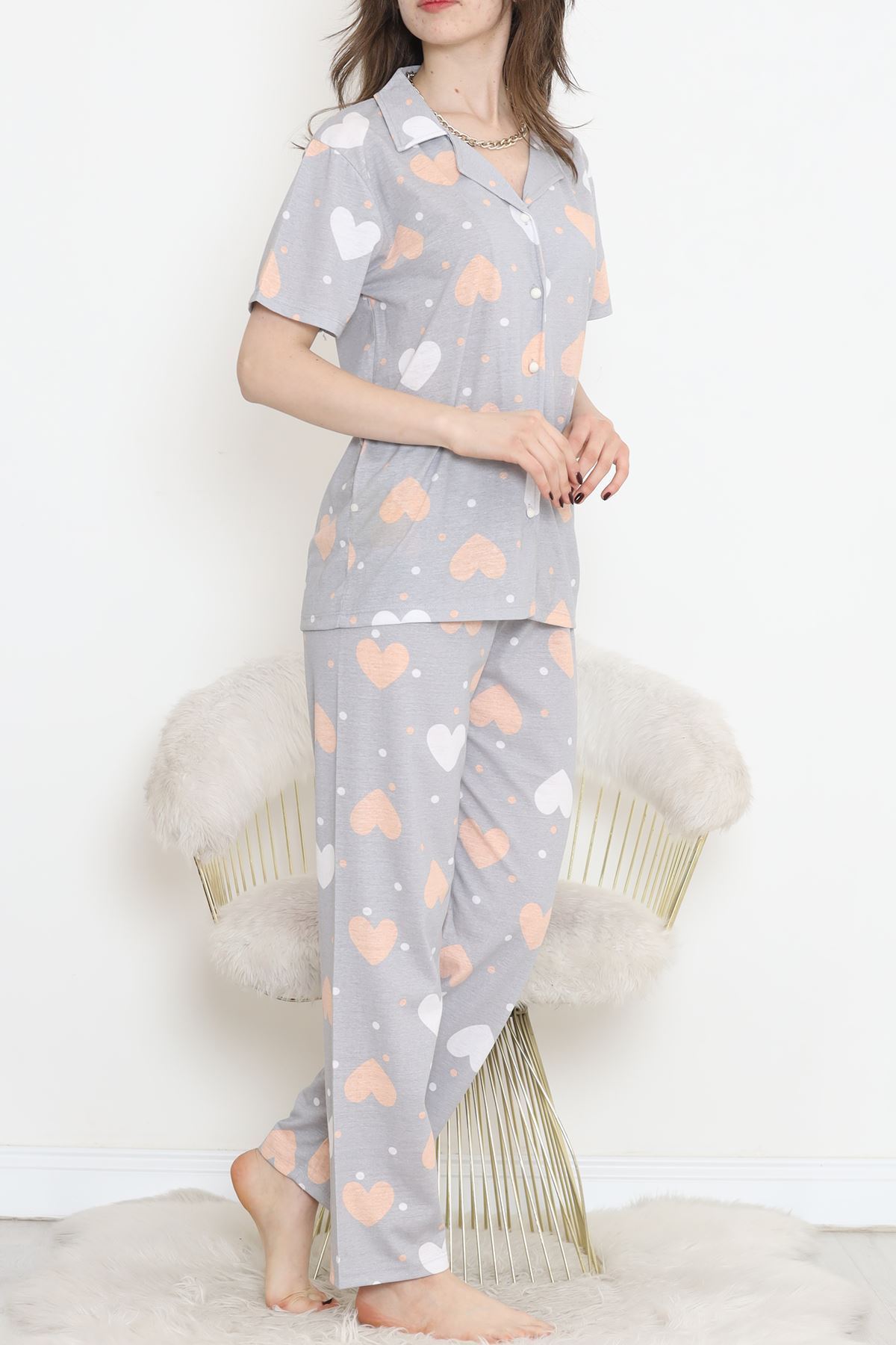 Rotasyon Bebe Yaka Takım Gri - 255.1287.