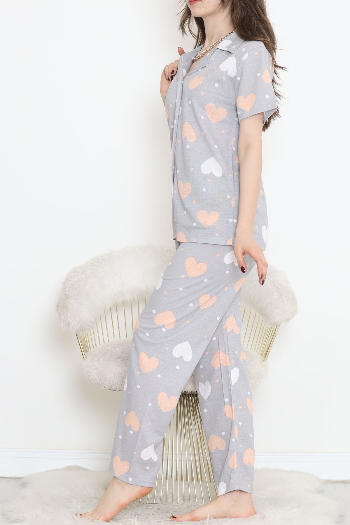 Rotasyon Bebe Yaka Takım Gri - 255.1287.