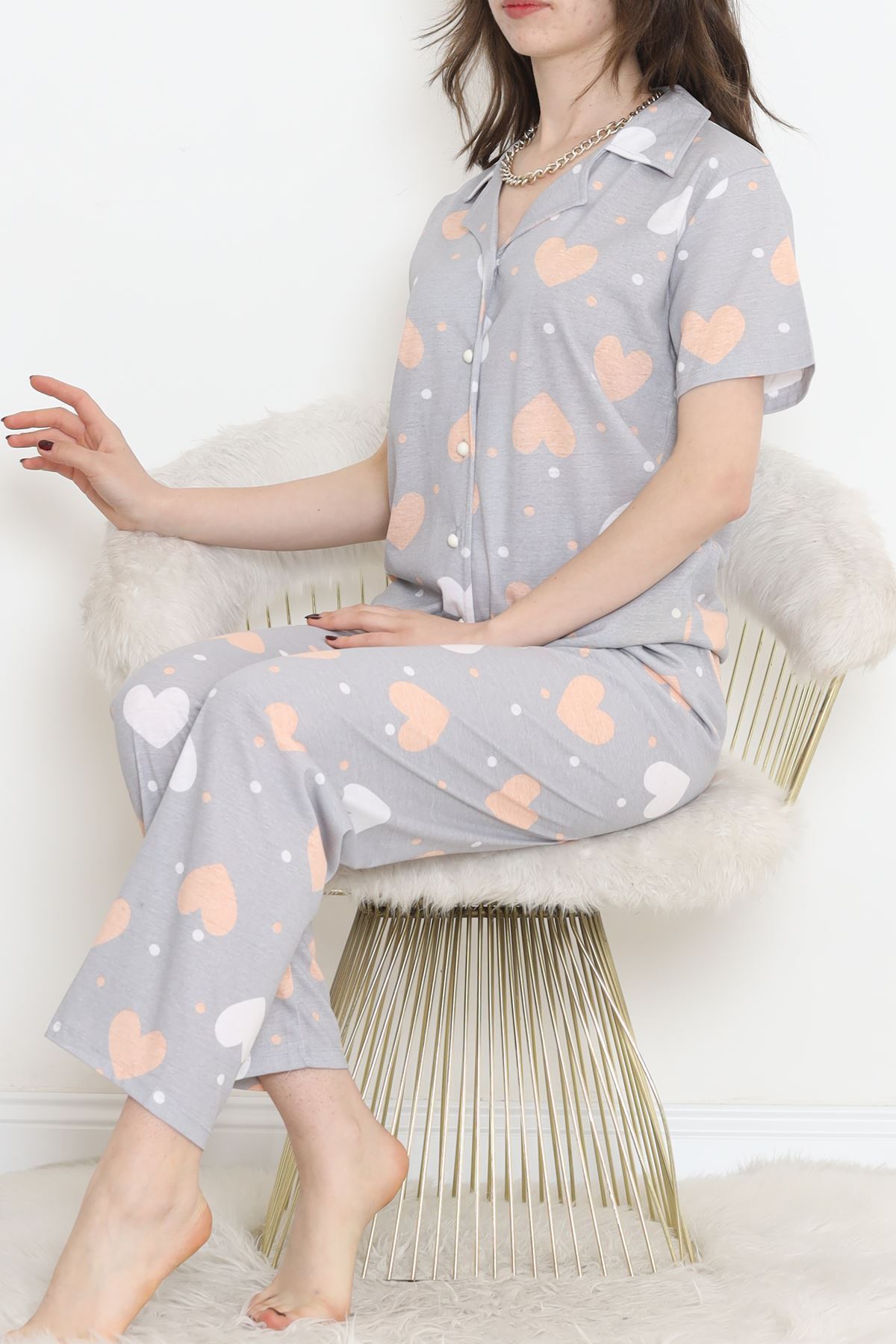 Rotasyon Bebe Yaka Takım Gri - 255.1287.