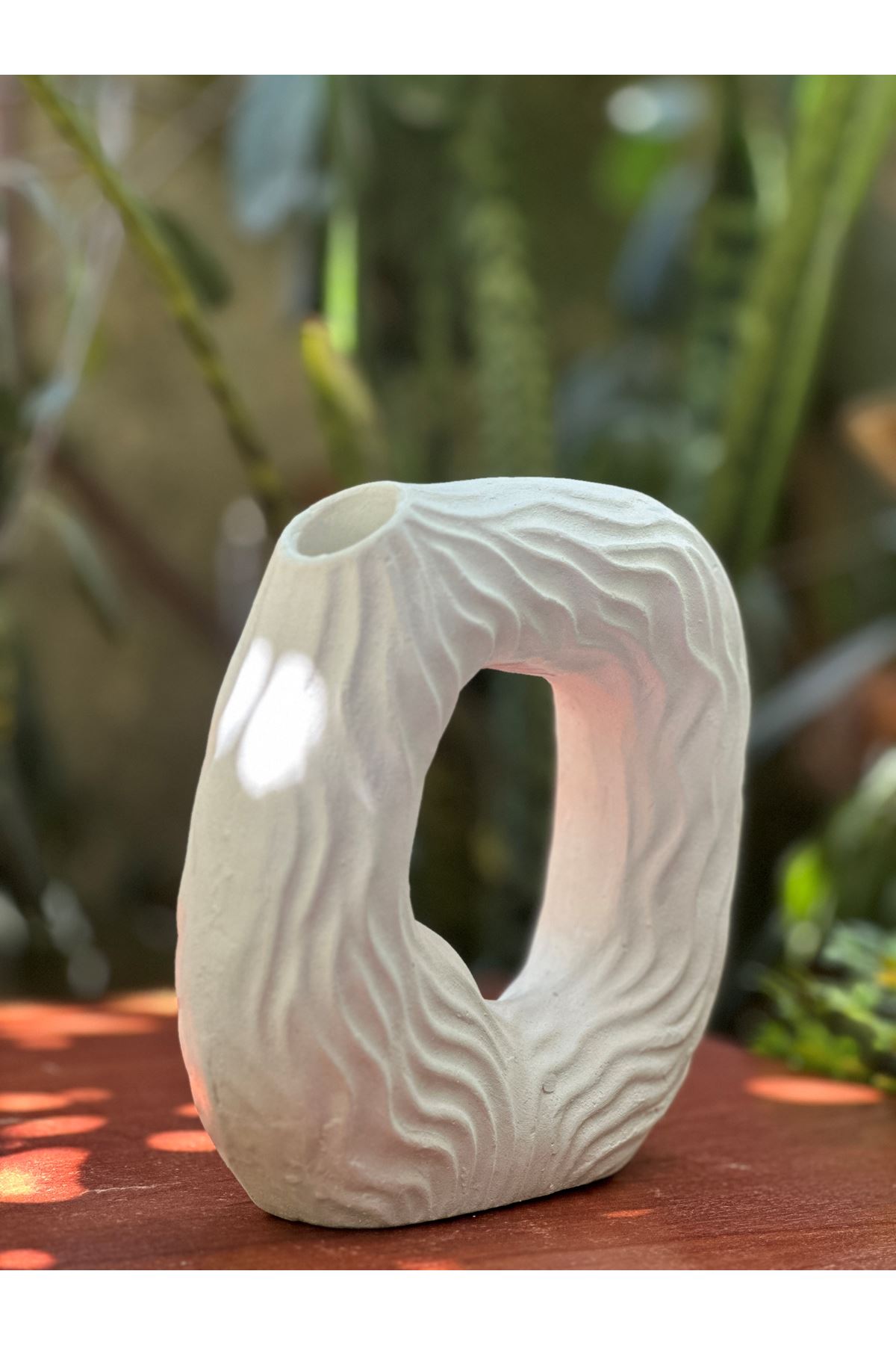 Beton 3'lü Şamdan Seti