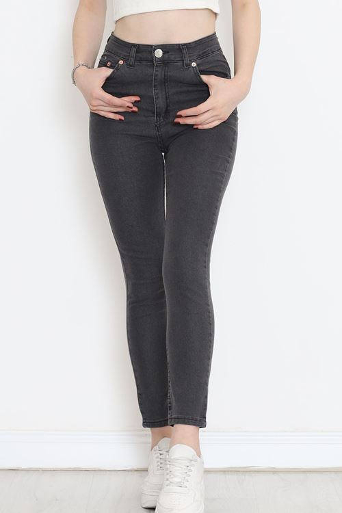 Süper Likra Kot Pantolon Füme - 18200.1431.